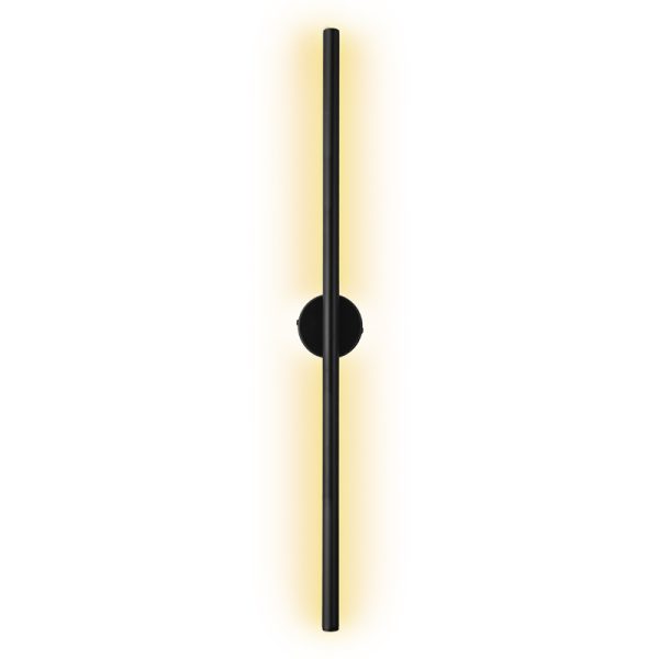 147 000196 2 8 Wall lamp-wall sconce Tisenio pakoworld led black 75x6x6cmLighting > Scones