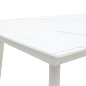 151 000005 3 2 Table Zeren pakoworld metal white-glass 160x90x78cmSPRING OFFERS