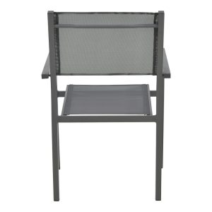 152 000022 4 10 Armchair Moly pakoworld anthracite aluminum-textilene 61x56.5x87.5cmOutdoor furniture > Garden armchairs