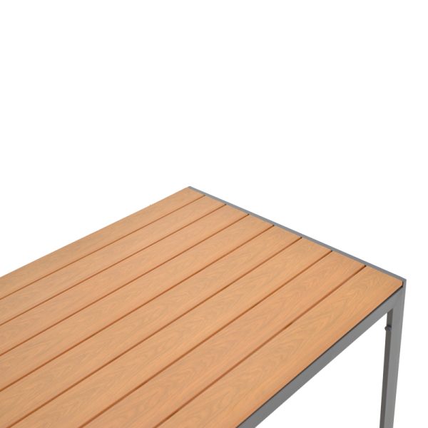 152 000029 2 15 Nares table pakoworld aluminum anthracite-plywood natural 140x80x72.5cmOutdoor furniture > Coffee tables