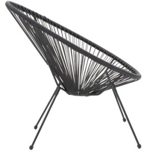 152 000036 3 14 Acapulco armchair pakoworld metal black- pe black 71x76x85cmOutdoor furniture > Garden armchairs