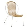 152 000043 7 Safira armchair pakoworld PU fabric black-natural 57x58x84cmIndoor furniture > Living room armchairs