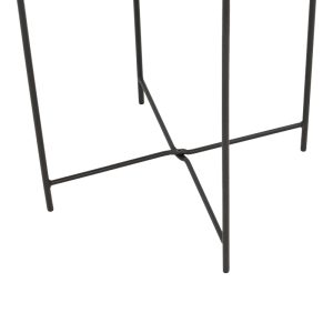 152 000045 3 4 Caius pakoworld metal table in black shade D46x52cmOutdoor furniture > Coffee tables