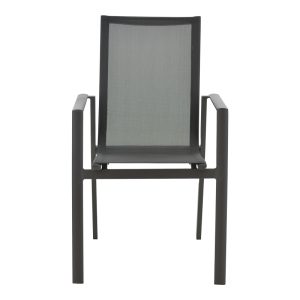 152 000048 3 5 Garden armchair Dashiell pakoworld metal black textilene black 71x58x94cmOutdoor furniture > Garden armchairs