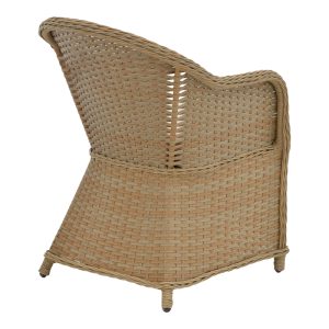 152 000063 2 4 Dinning set Hadrian-Keir pakoworld set of 7 brown rattan-beige textilene-brown aluminum 180x90x72cmSPRING OFFERS