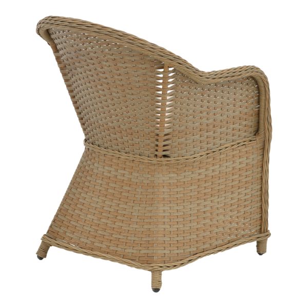 152 000063 2 4 Dinning set Hadrian-Keir pakoworld set of 7 brown rattan-beige textilene-brown aluminum 180x90x72cmSPRING OFFERS