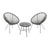 152 000064 16 Monasty pakoworld stackable armchair white metal 49x55x90cmOutdoor furniture > Garden armchairs