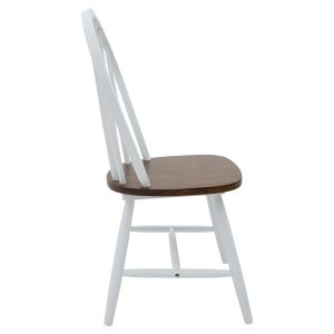 153 000003 4 4 Chair Adalyn pakoworld wood walnut-white legsSPRING OFFERS