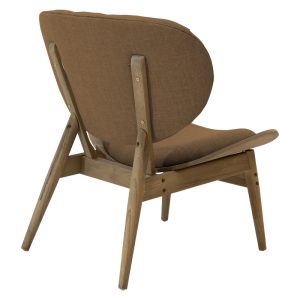 167 000019 2 8 Relax armchair Udalle pakoworld solid walnut wood-brown fabric 77x70x82cmSPRING OFFERS