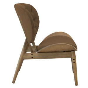 167 000019 3 8 Relax armchair Udalle pakoworld solid walnut wood-brown fabric 77x70x82cmSPRING OFFERS