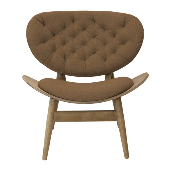 167 000019 4 8 Relax armchair Udalle pakoworld solid walnut wood-brown fabric 77x70x82cmSPRING OFFERS