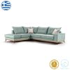 168 000008 4 2 seater sofa bed PWF-0018 pakoworld with fabric in grey color 155x73x85cmIndoor furniture > Sofas