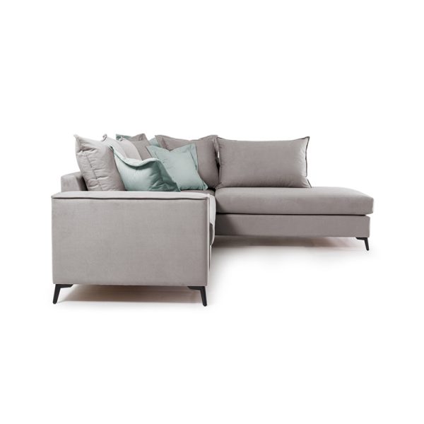 168 000031 2 2 Corner sofa Boston pakoworld left corner fabric elephant-cie 290x235x95cmIndoor furniture > Sofas & Armchairs - Pre Order