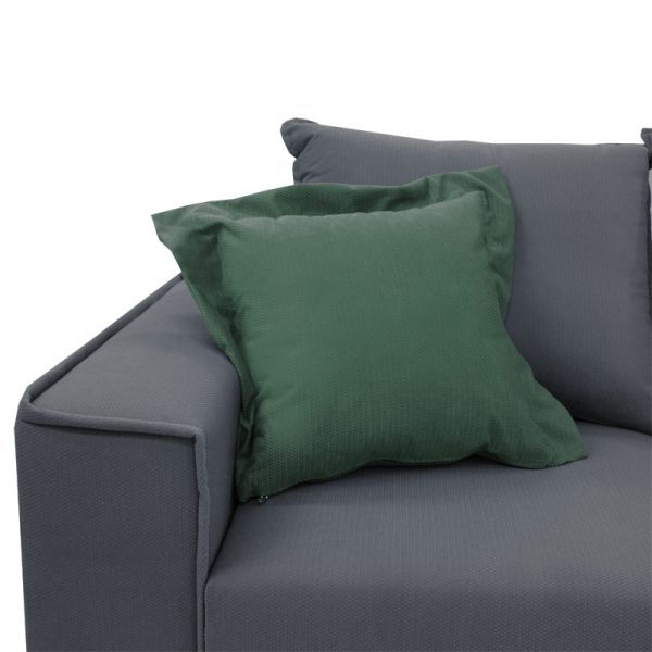168 000038 3 3 Corner sofa Fabulous pakoworld reversible charcoal-cypress fabric 240x165x95cmIndoor furniture > Cornered sofas