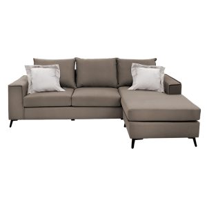 168 000040 2 4 Corner sofa Fabulous pakoworld reversible fabric mocha-cream240x165x95cmIndoor furniture > Cornered sofas