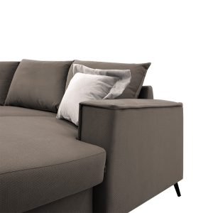 168 000040 4 4 Corner sofa Fabulous pakoworld reversible fabric mocha-cream240x165x95cmIndoor furniture > Cornered sofas