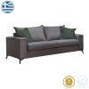 168 000047 4 Verona living room set 2 pcs 2-3 seater anthracite mak14 - cypress cushions mak07Indoor furniture > Sofas
