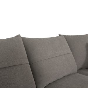 168 000066 2 2 Right corner sofa Montana pakoworld grey fabric-light grey cushions 275x215x93cmIndoor furniture > Sofas & Armchairs - Pre Order