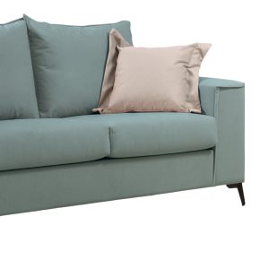 168 000087 2 2 Verona pakoworld 2-seater sofa mint fabric with cream cushions 173x93x100cmIndoor furniture > Sofas & Armchairs - Pre Order