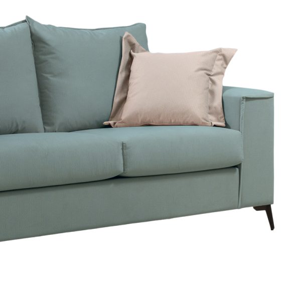 168 000087 2 2 Verona pakoworld 2-seater sofa mint fabric with cream cushions 173x93x100cmIndoor furniture > Sofas & Armchairs - Pre Order