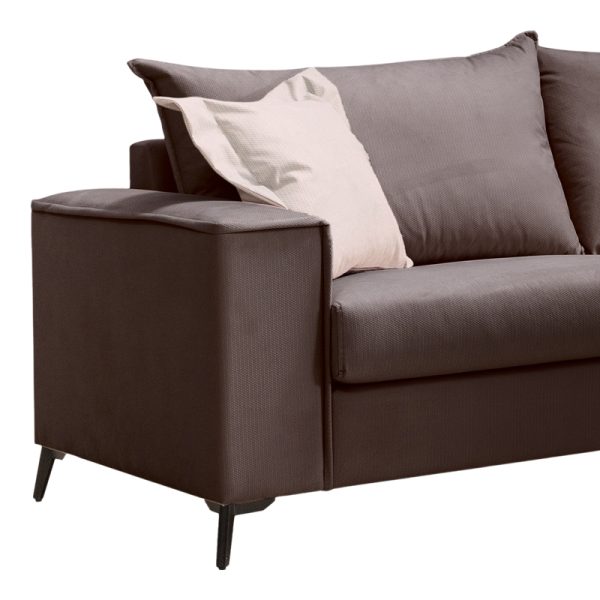168 000095 2 2 Verona pakoworld 2 pieces sofa set dark grey fabric with beige-colored cushionsIndoor furniture > Sofas & Armchairs - Pre Order