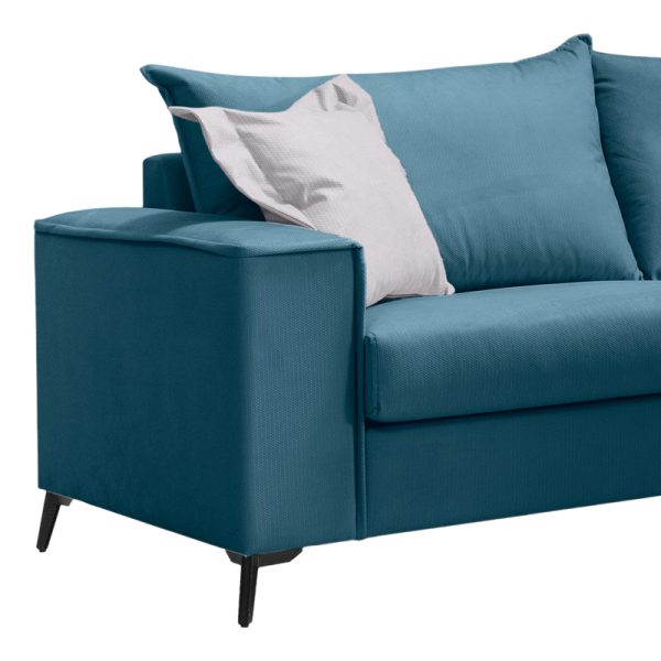 168 000097 2 2 Verona pakoworld 2 pieces sofa set blue fabric with light grey-colored cushionsIndoor furniture > Sofas & Armchairs - Pre Order