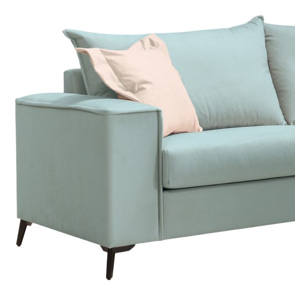 168 000099 2 2 Verona pakoworld 2 pieces sofa set mint fabric with cream colored cushionsIndoor furniture > Sofas & Armchairs - Pre Order