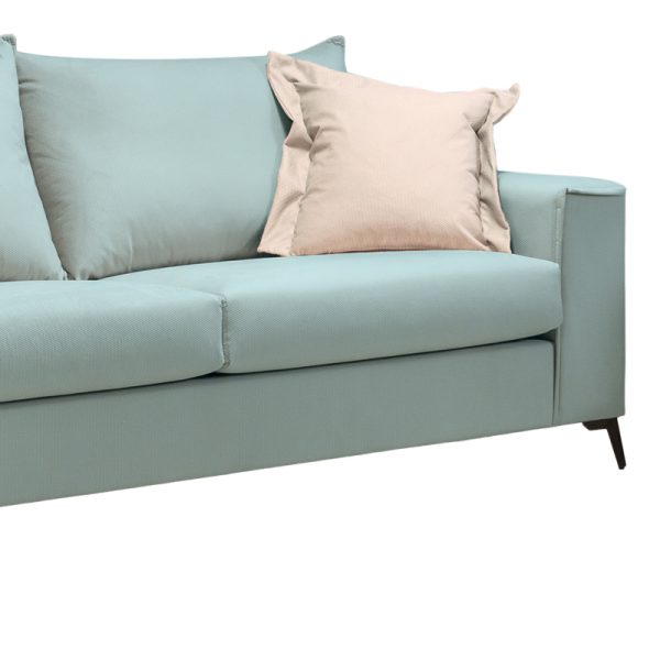 168 000099 3 2 Verona pakoworld 2 pieces sofa set mint fabric with cream colored cushionsIndoor furniture > Sofas & Armchairs - Pre Order