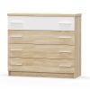 173 000016 5 Chest of 3 drawers Awell pakoworld color sonoma-white 90x44x88.5cmIndoor furniture > Drawers-consoles