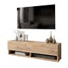 176 000007 1 Nightstand Labow pakoworld with a drawer walnut-white-sonoma 45x30x57.5cmIndoor furniture > Bedside tables