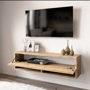 176 000007 2 1 Roscoe pakoworld wall TV unit in color oak 100x31,5x29,5cmIndoor furniture > TV stands