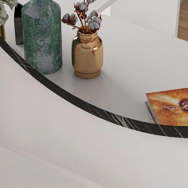176 000050 4 3 Mirror Sabino pakoworld in marble anthracite color 60x2x60cmDecoration > Mirrors