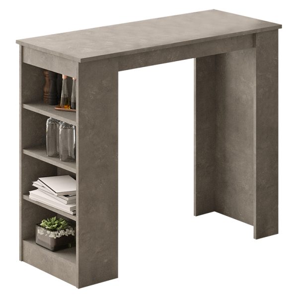 176 000053 13 Table Bar Riff pakoworld athracite antique 120x51.5x101.5cmIndoor furniture > Dining Tables