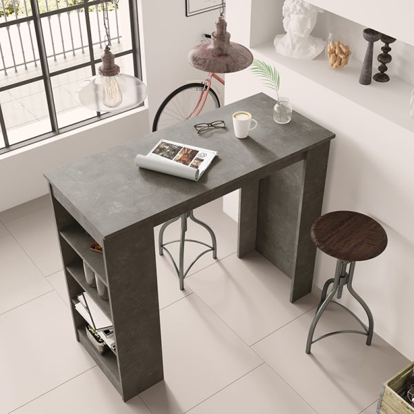 176 000053 2 11 Table Bar Riff pakoworld athracite antique 120x51.5x101.5cmIndoor furniture > Dining Tables