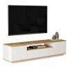 176 000057 6 Neville pakoworld bookcase color natural-anthracite 72x25x163.3cmIndoor furniture > Bookshelves
