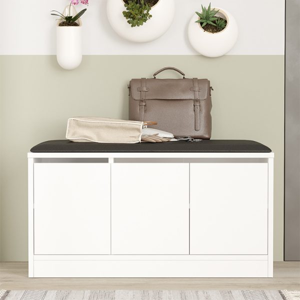 176 000099 3 1 Entrance furniture Firefly pakoworld white 89.5x35.5x46cmIndoor furniture > Entrance furniture