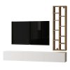 176 000100 1 Roscoe pakoworld white-oak wall-mounted TV unit 100x31.5x29.5cmIndoor furniture > TV stands