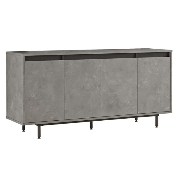 176 000122 8 Sideboard Jethro pakoworld antique anthracite-wenge160x44.5x75.5cmIndoor furniture > Buffets