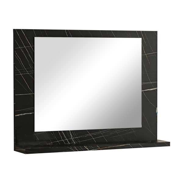 176 000183 4 Kappa pakoworld melamine mirror in anthracite marble shade 60x10x45cmIndoor furniture > Home organization > Bathroom > Mirrors