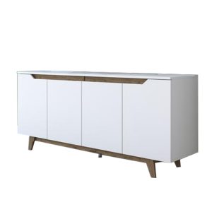 182 000004 6 Buffet Rafaelo pakoworld walnut-white 180x45x78,5cmIndoor furniture > Buffets