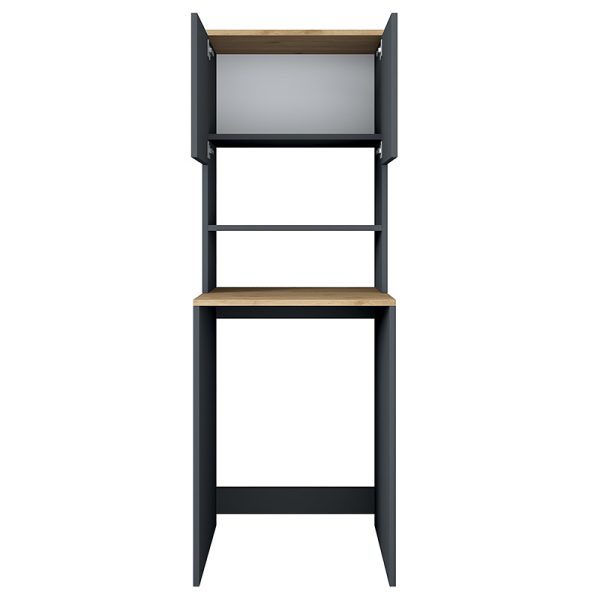 182 000051 4 Laundry cabinet Rasmus pakoworld anthracite-natural 65x60x183.6cmIndoor furniture > Home organization > Bathroom > Cabinets