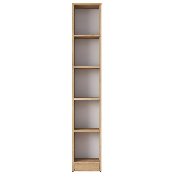 182 000063 2 Bookcase Goldie pakoworld walnut-white 30x25x170 cmIndoor furniture > Bookshelves