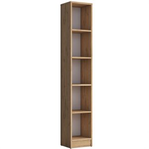 182 000063 Bookcase Goldie pakoworld walnut-white 30x25x170 cmIndoor furniture > Bookshelves