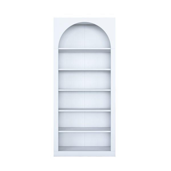 182 000078 2 Bookcase Zoel pakoworld white melamine 80x31.5x180cmIndoor furniture > Bookshelves