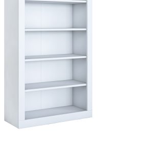 182 000078 4 Bookcase Zoel pakoworld white melamine 80x31.5x180cmIndoor furniture > Bookshelves