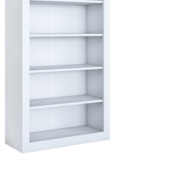 182 000078 4 Bookcase Zoel pakoworld white melamine 80x31.5x180cmIndoor furniture > Bookshelves