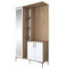 182 000095 11 Bookcase Tars pakoworld grey-black 60x24x146.5cmSPRING OFFERS