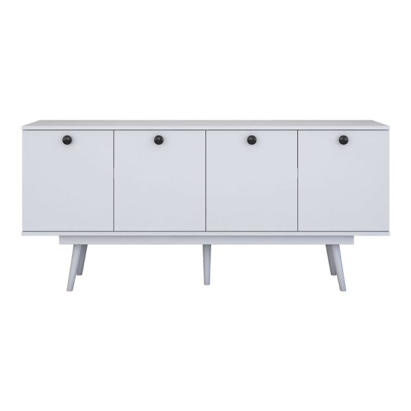 182 000098 3 2 Buffet Salonde pakoworld white melamine-white pp leg 180x40x82.6cmIndoor furniture > Buffets