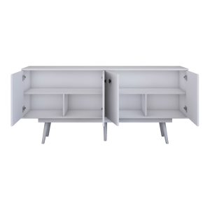 182 000098 4 2 Buffet Salonde pakoworld white melamine-white pp leg 180x40x82.6cmIndoor furniture > Buffets