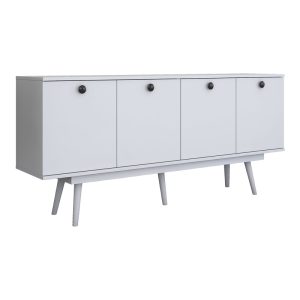 182 000098 5 Buffet Salonde pakoworld white melamine-white pp leg 180x40x82.6cmIndoor furniture > Buffets